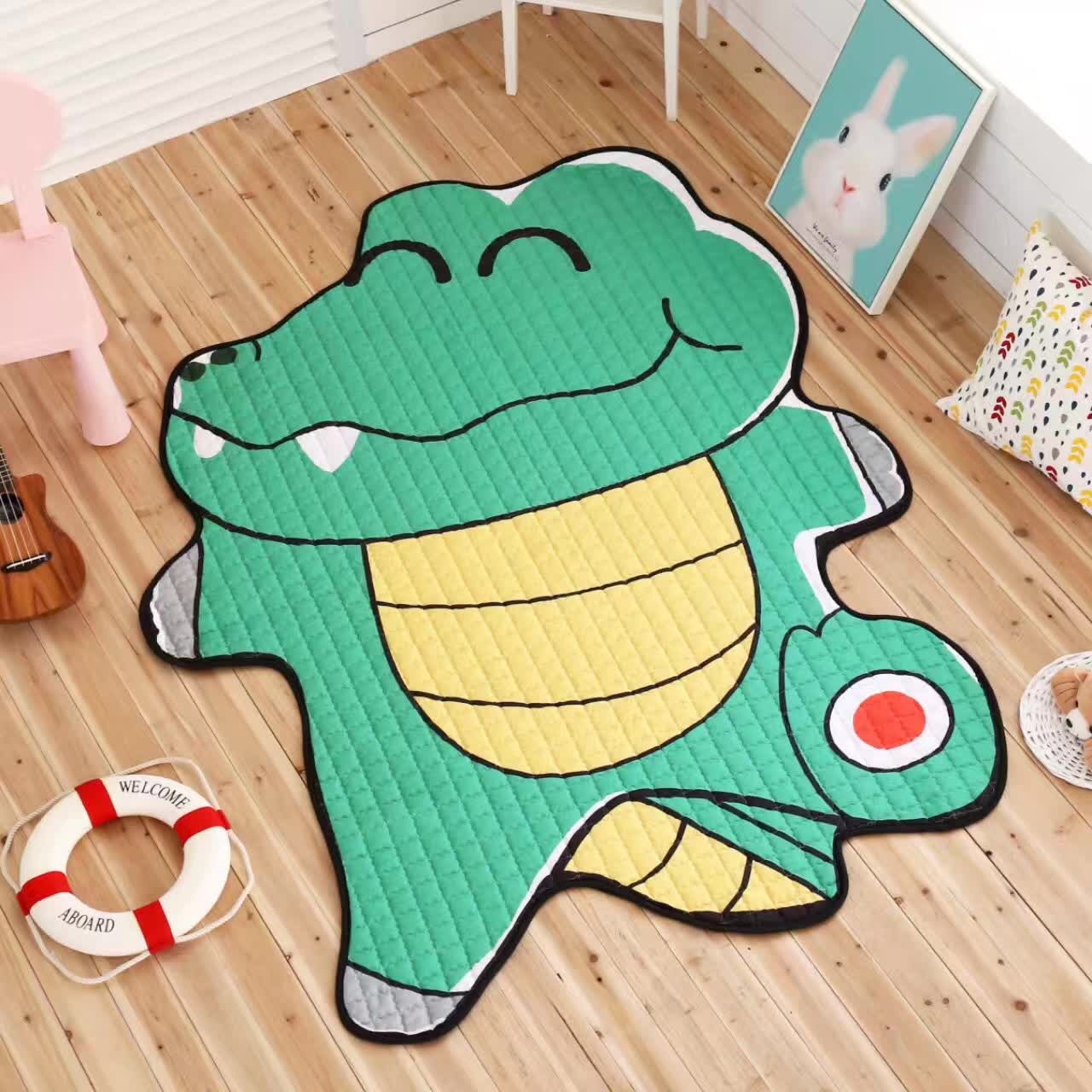 Tapis de Jeu pour Bébé Tigre Blanc - Tapis Doux pour Enfants
