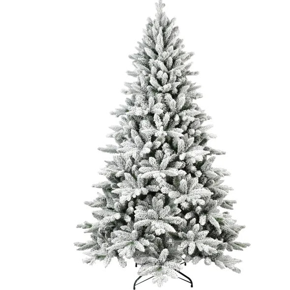 Arbre de Noël artificiel de 5 pieds en PVC PE avec flocage - Environnemental et ignifuge par Limei Tree