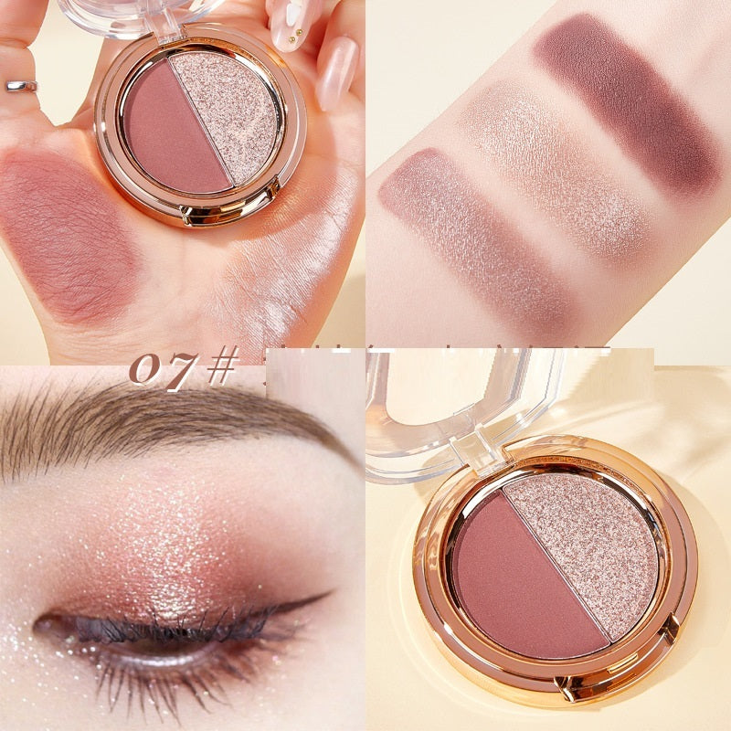 Palette d'ombres à paupières Duo Glitter Or Mat Tangerine