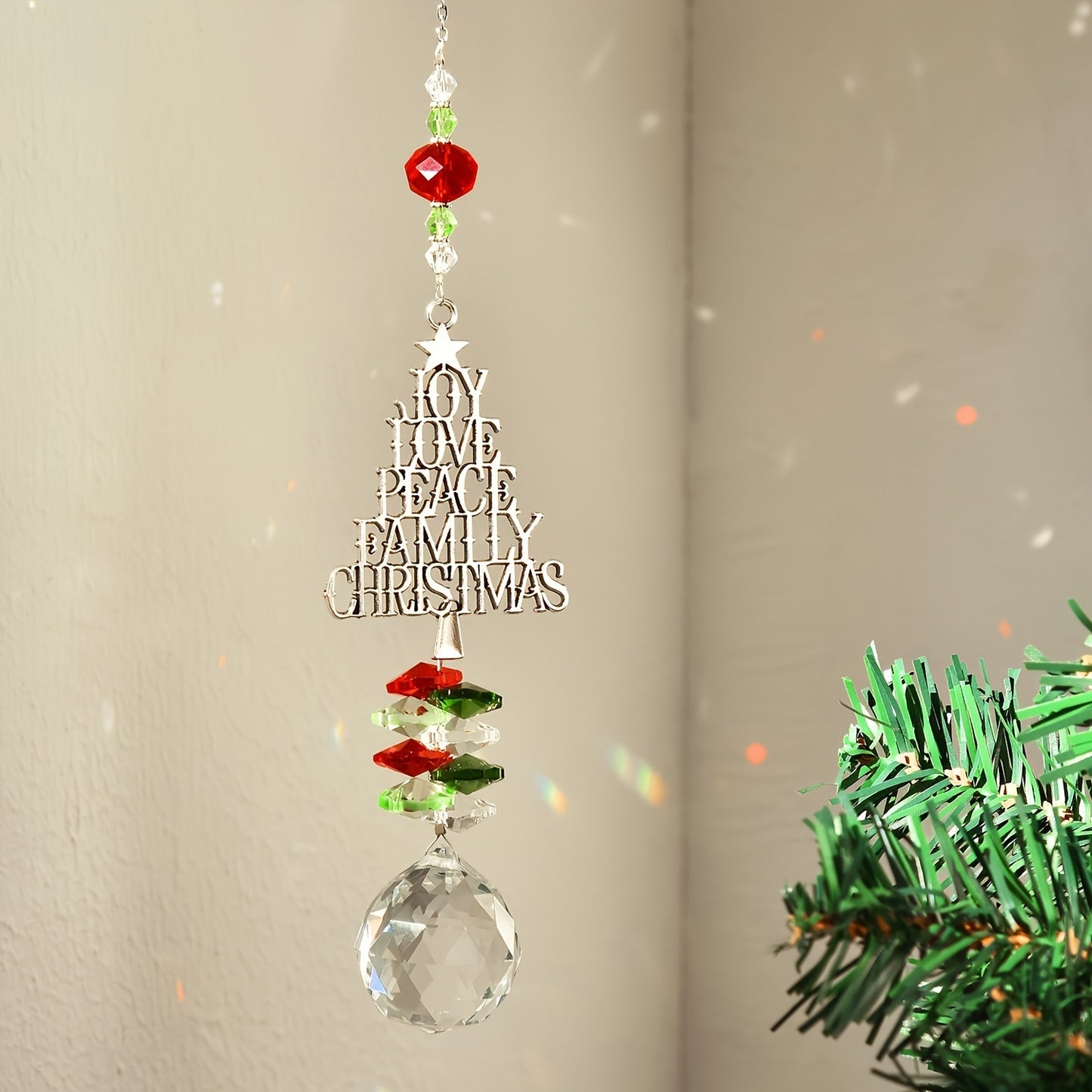 Pendentif en Cristal Suncatcher pour Noël