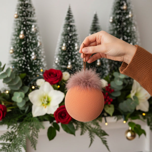 Set de 4 Boules de Noël en Verre pour Décoration de Sapin