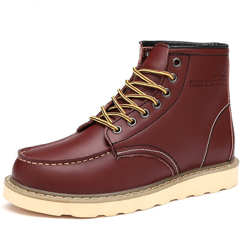 Bottes Martin montantes pour hommes en cuir - Allomarc.com