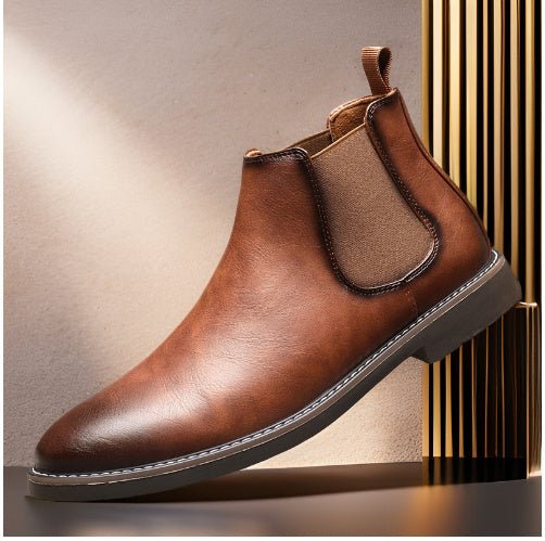 Bottes Retro en Cuir Vachette pour Hommes - Allomarc.com