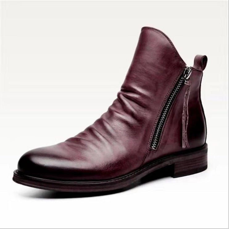 Bottines en Cuir pour Hommes - Chaussures Casual Chelsea - Allomarc.com