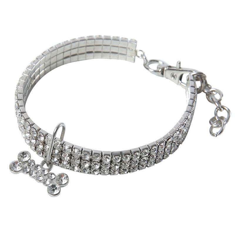 Collier Bling en Strass pour Chiens et Chats - Allomarc.com