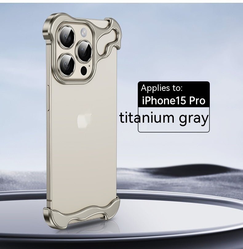 Coque de Téléphone avec Coins Métalliques Spéciaux - Protection Anti - Chute Frameless - Allomarc.com