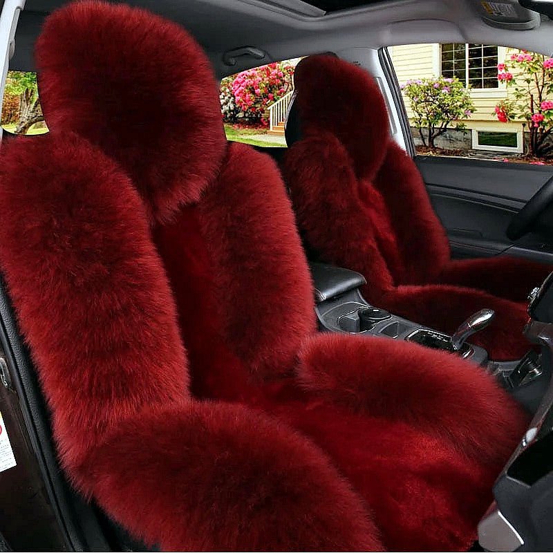 Coussin de voiture d'hiver en laine et cachemire - Allomarc.com