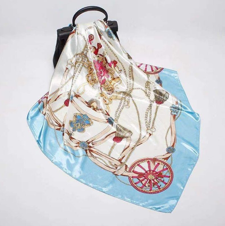 Foulard en Soie Imprimé Numériquement Carré - Allomarc.com