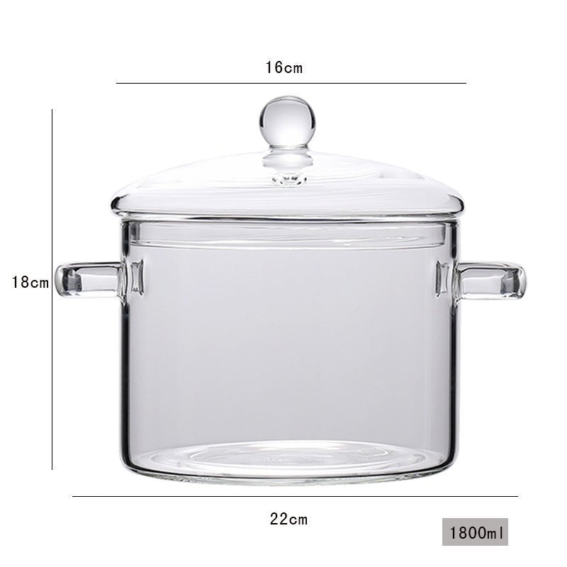Mini Casserole en Verre Transparent pour Cuisine - Outils de Cuisson - Allomarc.com
