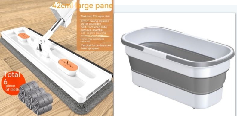 Nouveau Mop Plat Large Style 360° Rotation - Parfait pour Tous Types de Sols - Allomarc.com