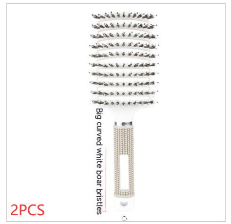 Peigne Courbé Épais avec Brosse de Massage à Huit Griffe - Allomarc.com