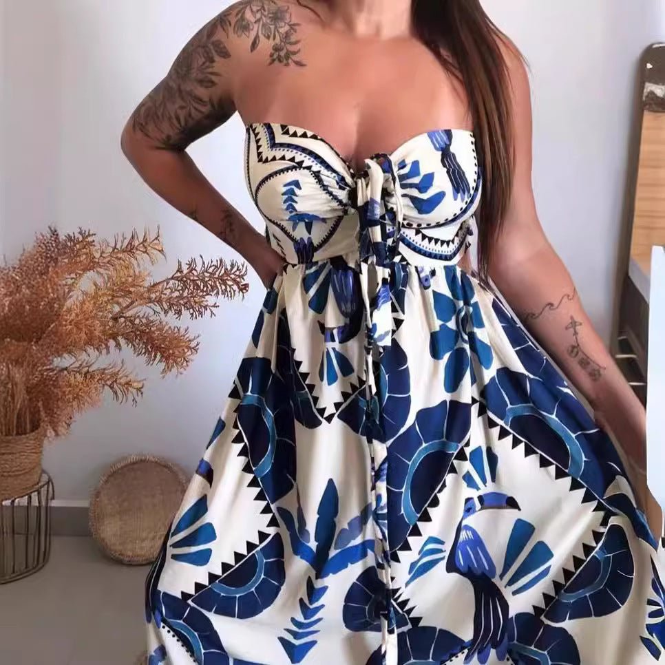 Robe Élégante à Imprimé Floral en Dentelle pour le Printemps et l'Été - Allomarc.com