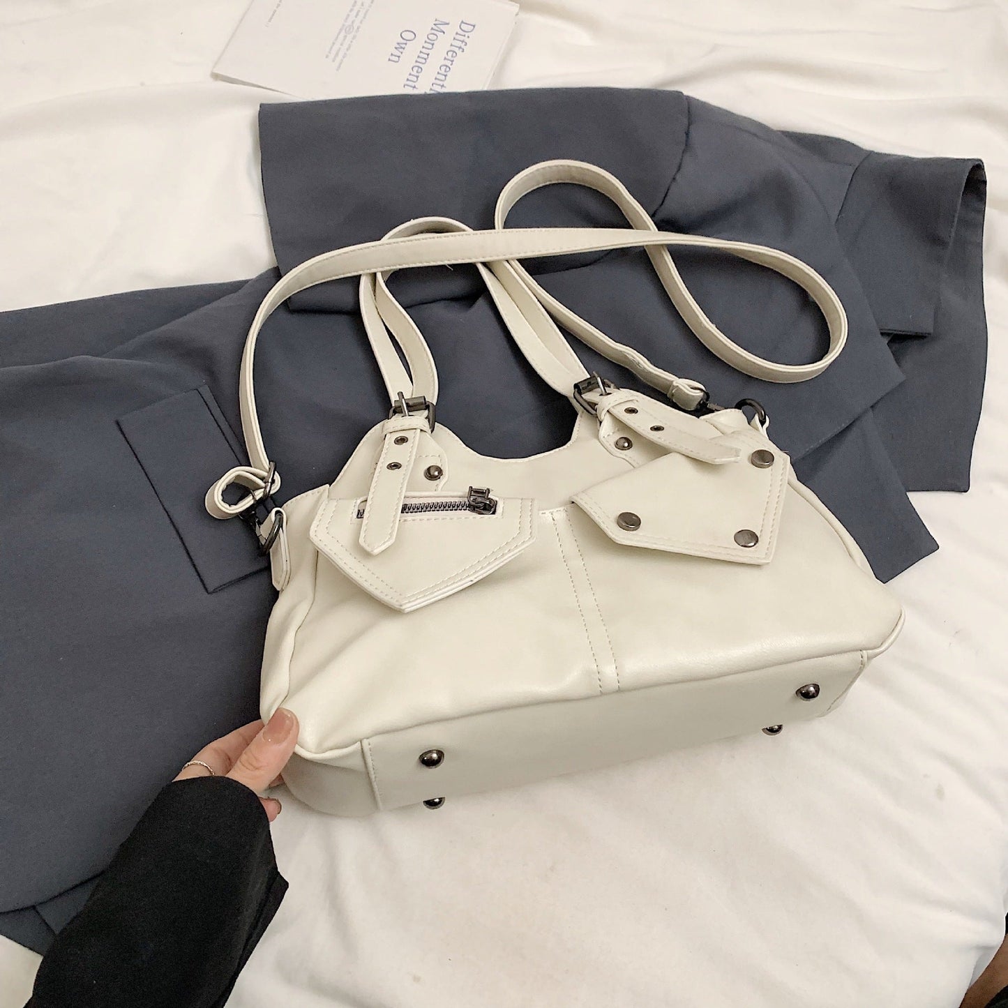 Sac à bandoulière rétro de grande capacité pour l'automne et l'hiver - Allomarc.com