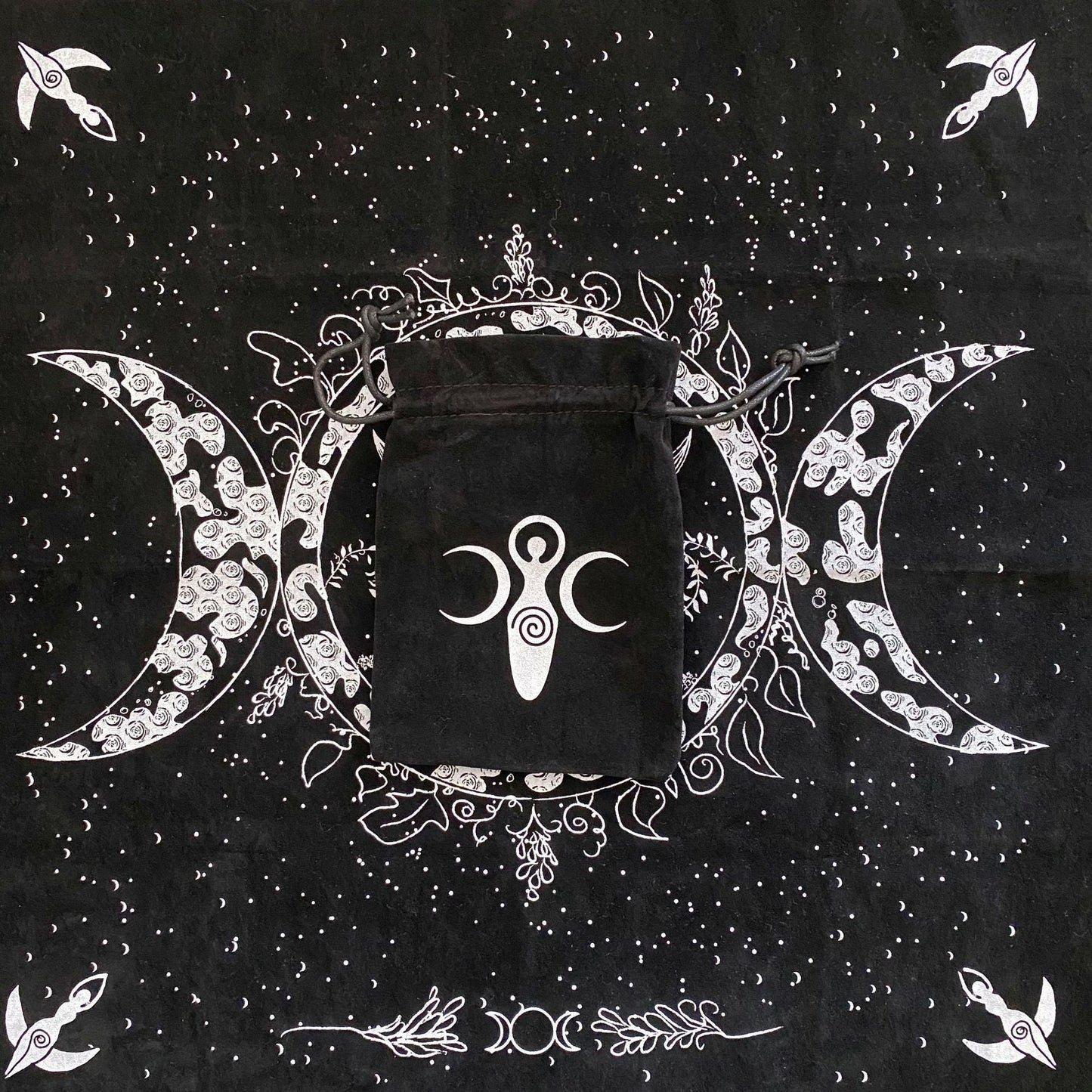 Tapis de divination en velours pour cartes oracle de tarot - Allomarc.com