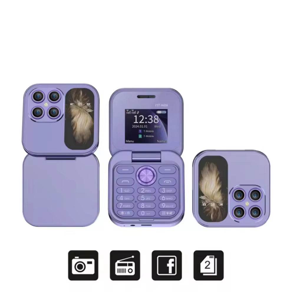 Téléphone Mobile Pliable Double Carte et Double Veille 2G - Allomarc.com