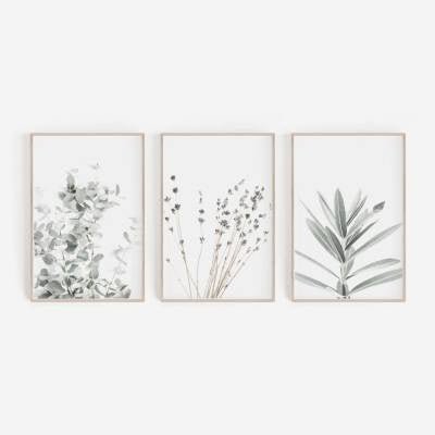 Toile de Décoration de Plantes Nordiques - Allomarc.com
