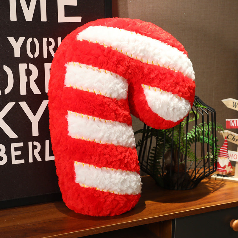 Coussin en Peluche Décoratif de Noël en Forme d'Arbre