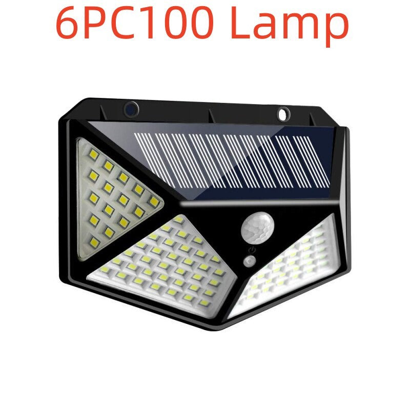 مصباح حائط يعمل بالطاقة الشمسية 100LED