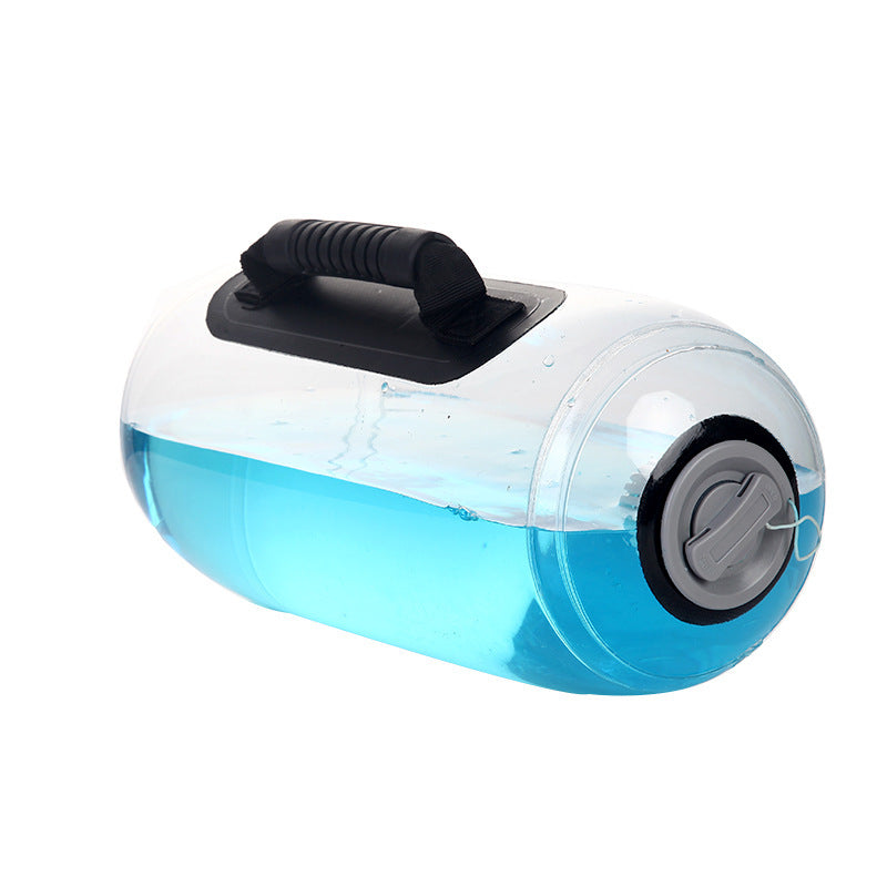 Haltère Transparent Cylindrique en Eau pour Fitness
