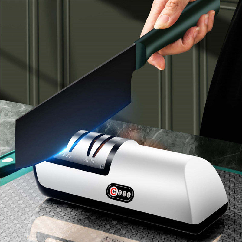 Aiguisoir électrique rechargeable USB automatique pour couteaux et ciseaux