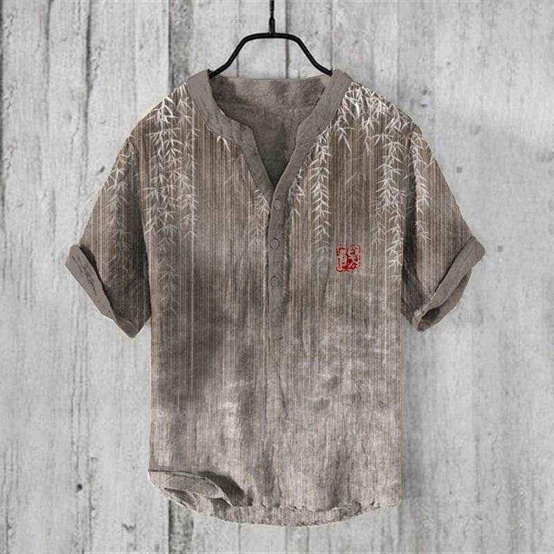 Vêtements décontractés d'été pour hommes - T-shirt à manches courtes en V - Allomarc.com