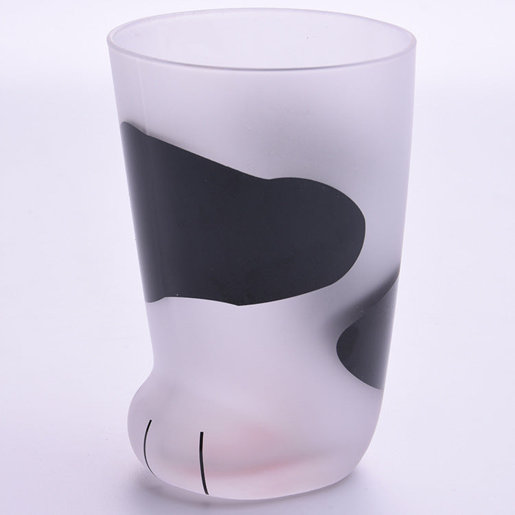 Mug Tigre Pattes de Chat Créatif en Verre - Tasse de Café Bureau