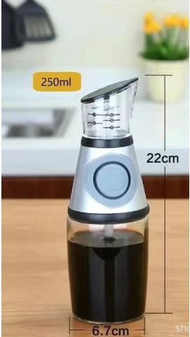 Bouteille en Verre Mesurable de 500ml pour Huile - Ustensiles de Cuisine