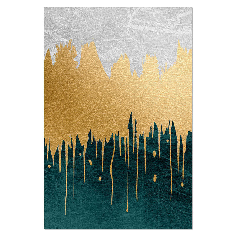 Peinture murale abstraite paysage sur toile - Affiche nordique