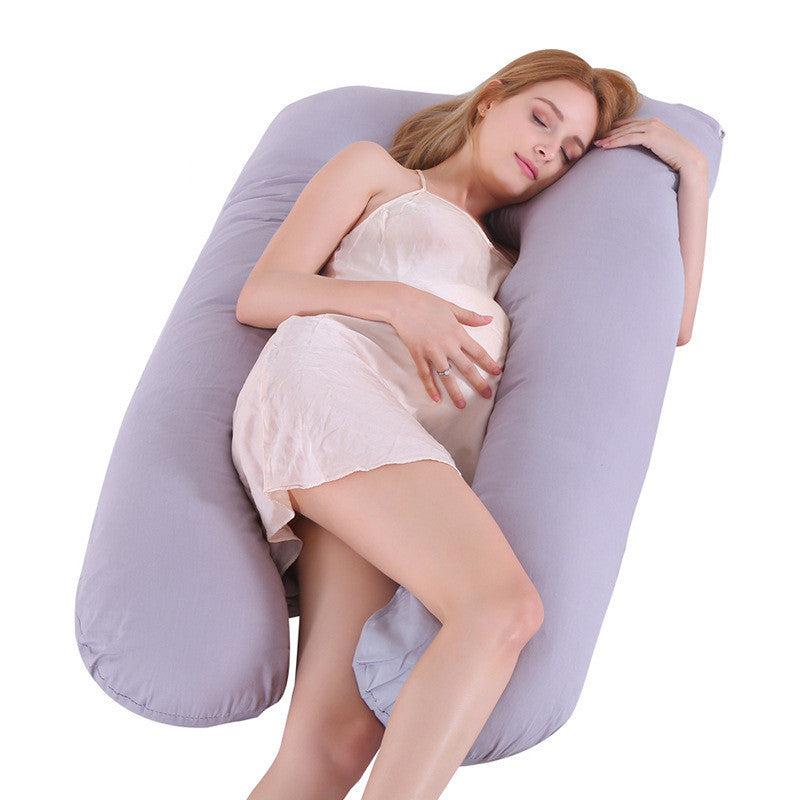Coussin de soutien pour le sommeil d'été pour femmes enceintes - Coussin de maternité en soie glacée en U