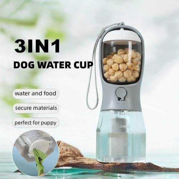 Gobelet d'eau pour chien 3-en-1 - Allomarc.com