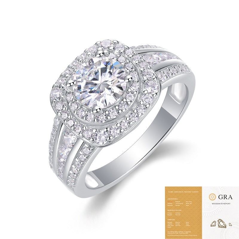 Bague pour Homme en Moissanite - Luxe Lumière Avancée