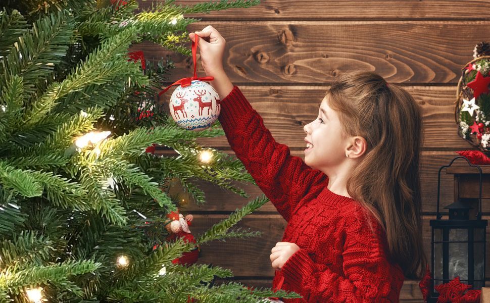 Arbre de Noël Artificiel Hybride Automatique 4ft PE PVC avec Fil en Acier