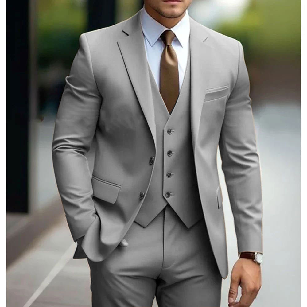 Costume trois pièces homme business casual pour mariage