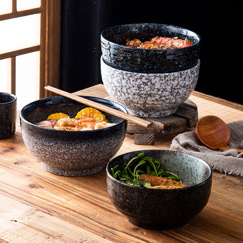 Bol à Ramen en Céramique de Style Japonais avec Baguettes et Cuillère