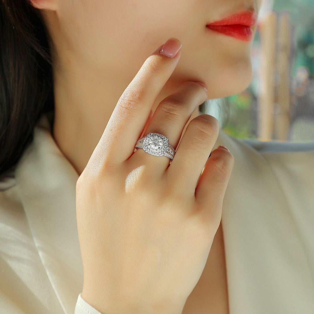 Bague pour Homme en Moissanite - Luxe Lumière Avancée