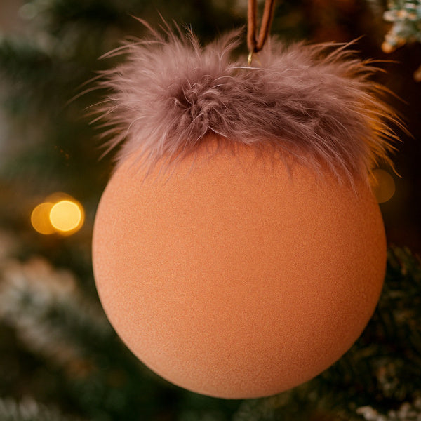 Set de 4 Boules de Noël en Verre pour Décoration de Sapin