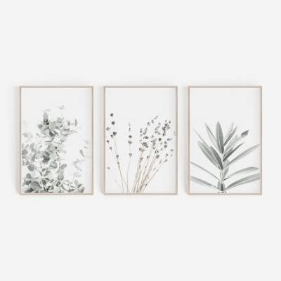 Toile de Décoration de Plantes Nordiques