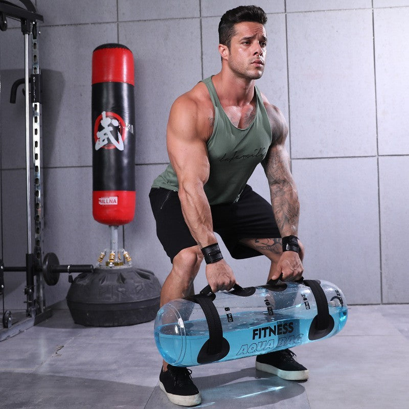 Haltère Transparent Cylindrique en Eau pour Fitness