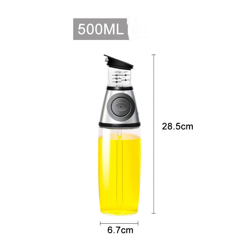 Bouteille en Verre Mesurable de 500ml pour Huile - Ustensiles de Cuisine