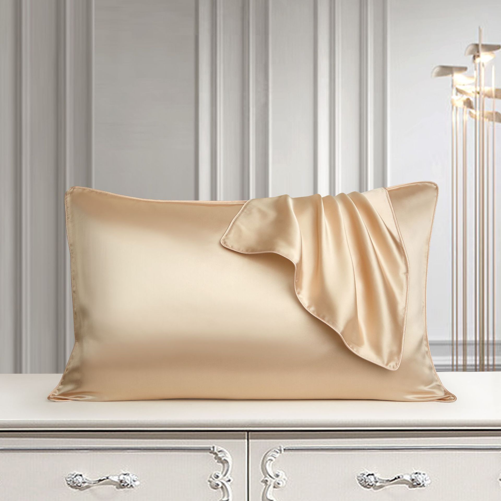 Housse de Coussin en Soie Pure