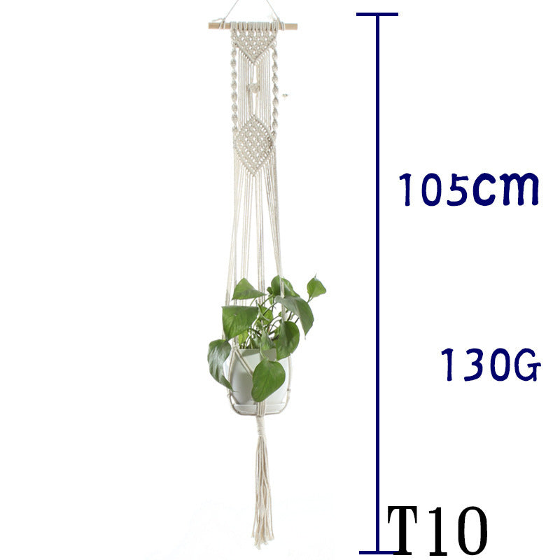 Suspension de Plantes en Coton Beige