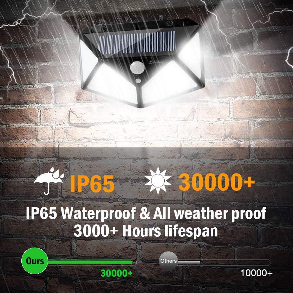 مصباح حائط يعمل بالطاقة الشمسية 100LED