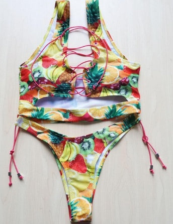 Bikini Ananas Pour Femmes aux Poitrines Généreuses