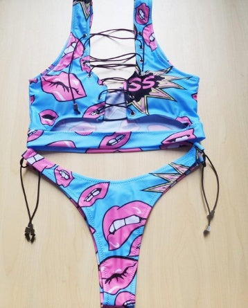 Bikini Ananas Pour Femmes aux Poitrines Généreuses