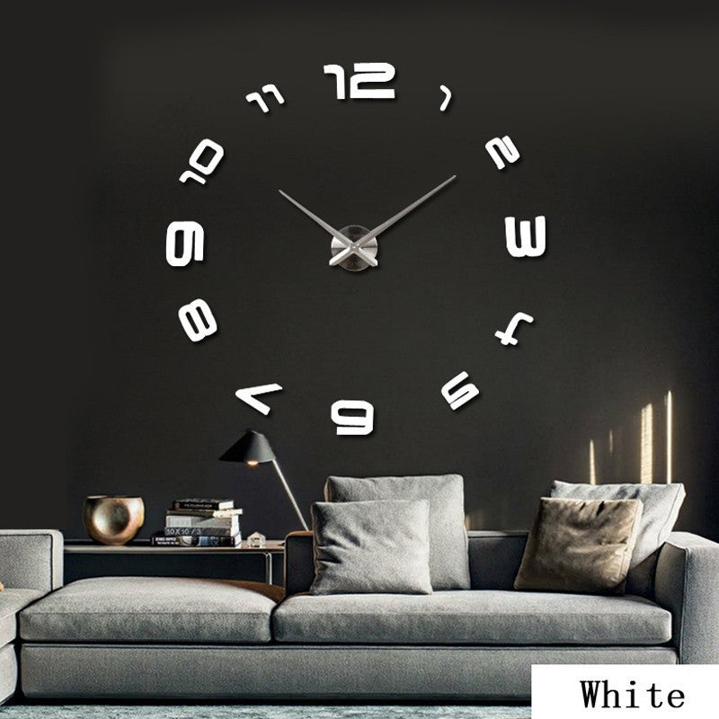 Horloge Murale Acrylique Surdimenssionnée - Art Moderne pour Salon
