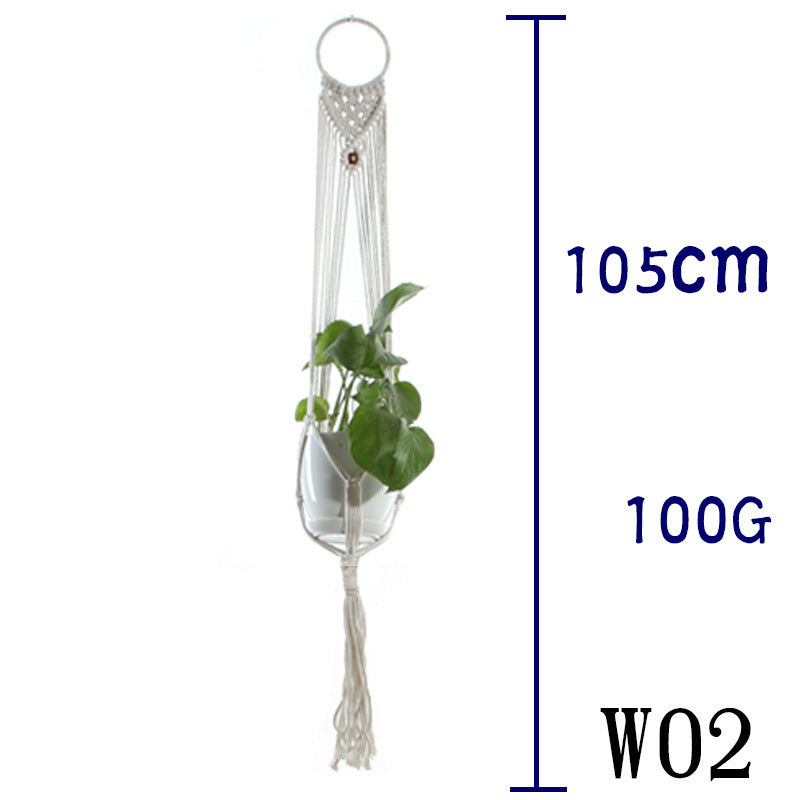 Suspension de Plantes en Coton Beige