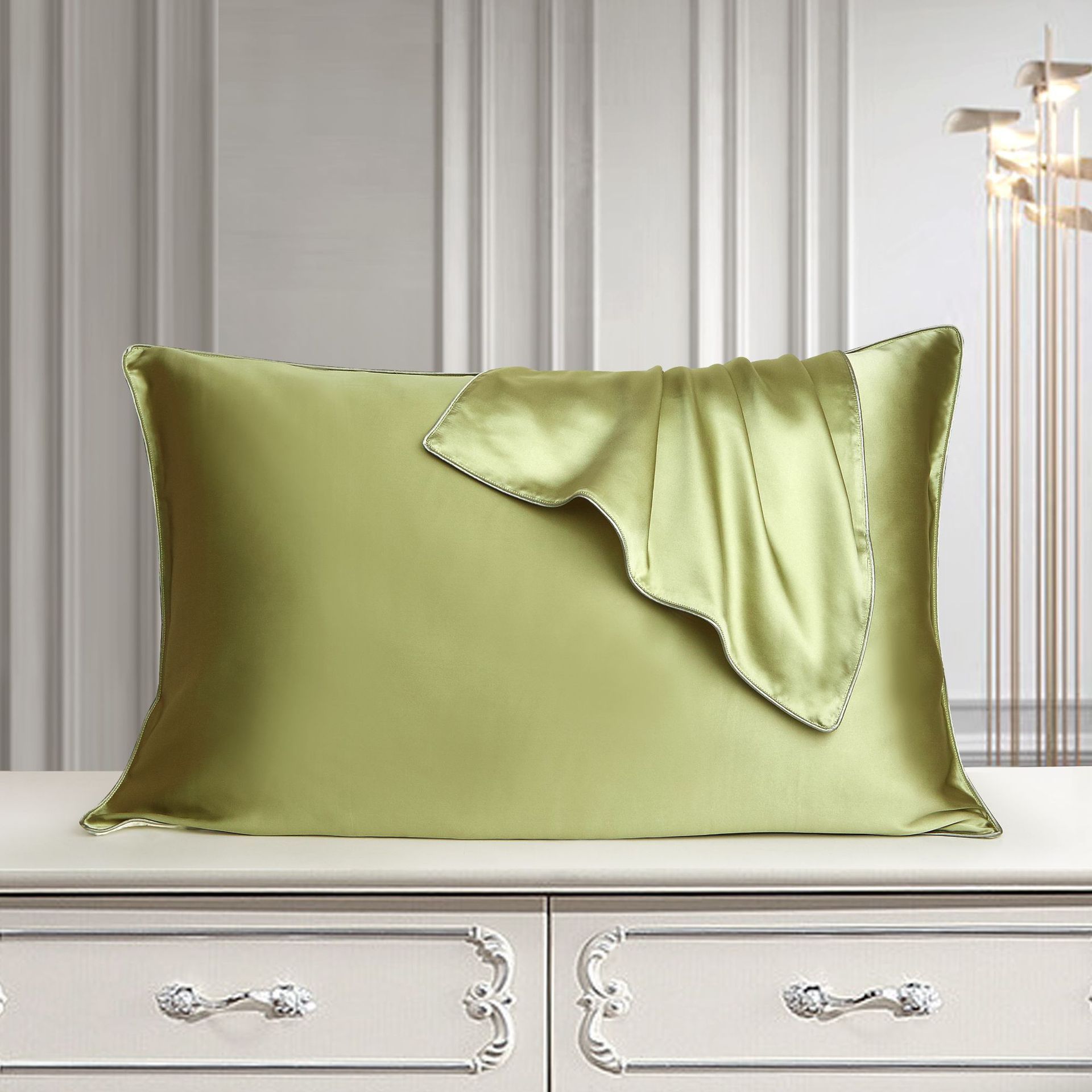 Housse de Coussin en Soie Pure
