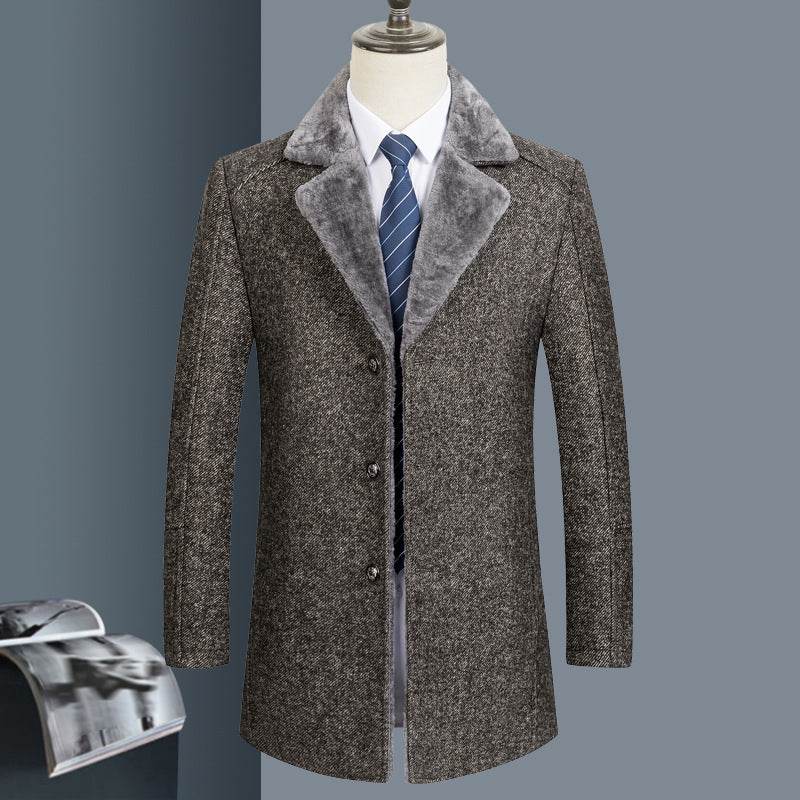 Manteau en Laine pour Hommes de Milieu d'Âge - Allomarc.com