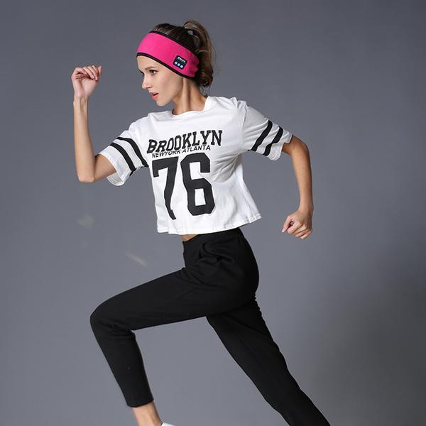 Bandeau de Fitness Sans Fil Compatible Bluetooth pour Yoga et Activités en Plein Air