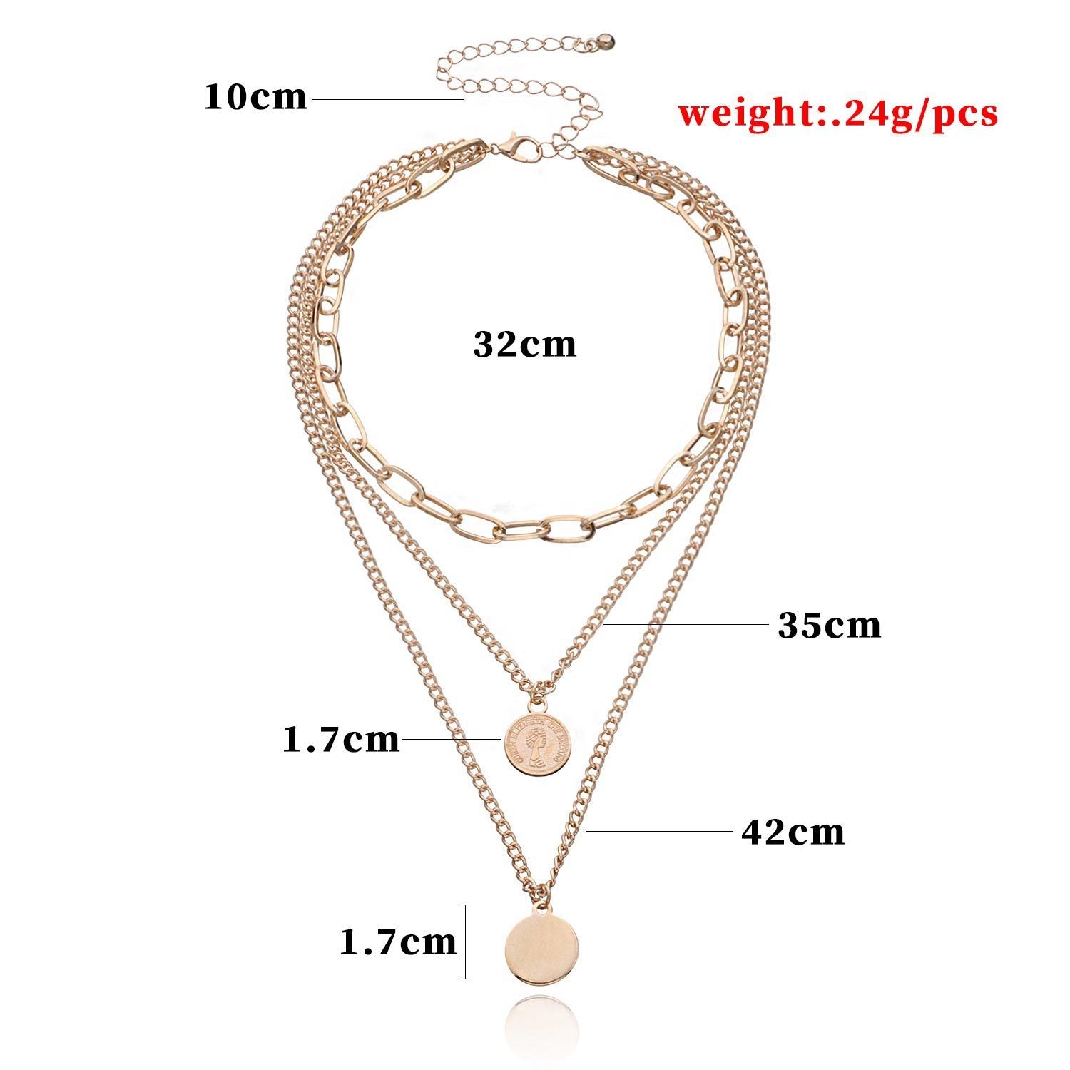 Collier Pendentif Rond Géométrique en Beauté